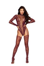 Teddy Bodystocking Dmnd One Size