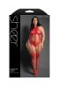 Stripped Down Teddy Bodystocking - Queen - Red
