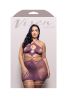 Focus on Me Cut-Out Halter Dress - Queen - Purple Wisteria