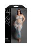 Dream of Me Footless Open Crotch Bodystocking - Queen - Light Blue