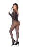 Celestial Sparkle Bodystocking Os Black/rhinestone
