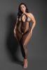 Make Your Move Footless Open Crotch Bodystocking - Queen - Black