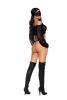 Mesh Top With G String and Eye Mask