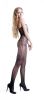 Blancho SE-115 Sexy Black Sheer Mesh Cami Body Stocking With Round Eye Mesh Side Detail - Black - Medium