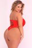 Seamless Bodysuit - Queen Size - Red
