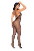 Vino Noir Floral Fishnet Bodystocking Os