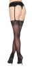 Sheer Lace Thigh High One Size
