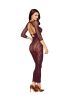 Bodystocking Gown and Shrug Dmnd One Size