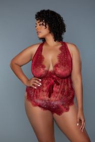 Nancy Teddy (Color: Red, size: 2X)