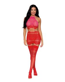 Garter Slip Dmnd One Size (Option: Red)